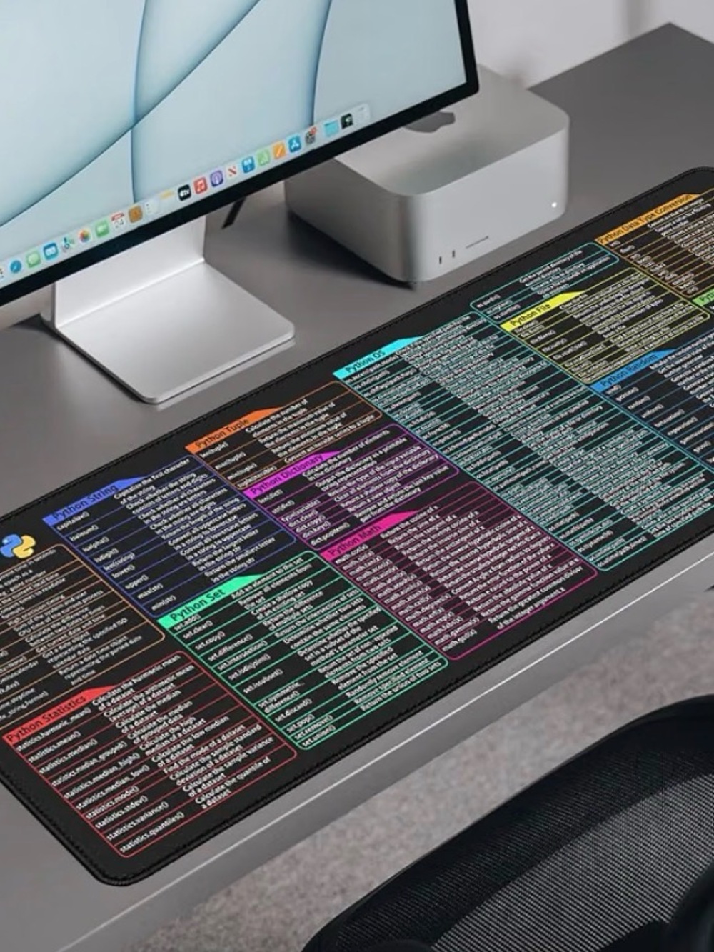 surface fits keyboard, mouse, and desk items
Smooth lycra surface enables precis